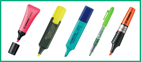 rotuladores fluorescentes